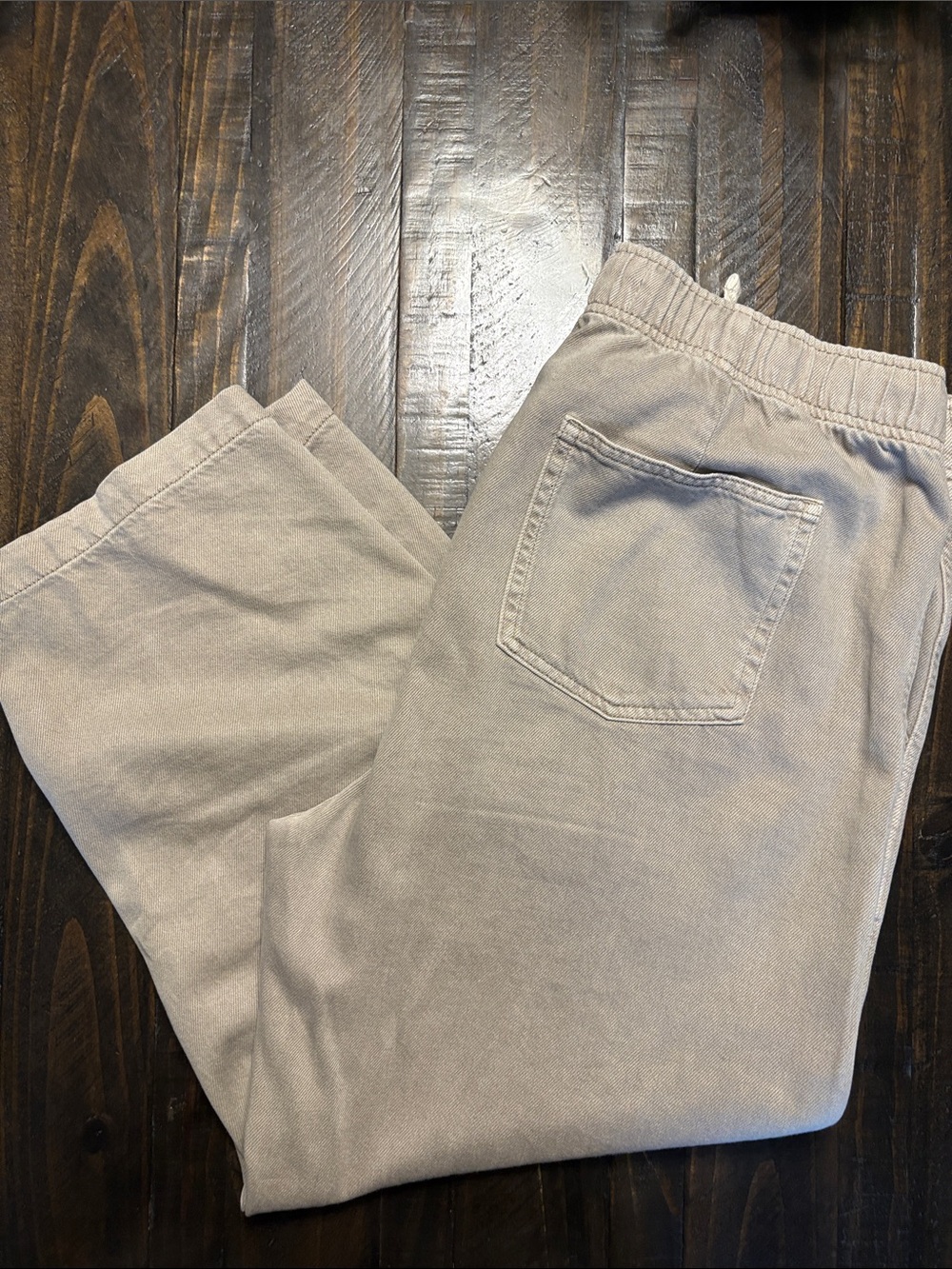 Women’s Casual Drawstring Pants in Light Taupe